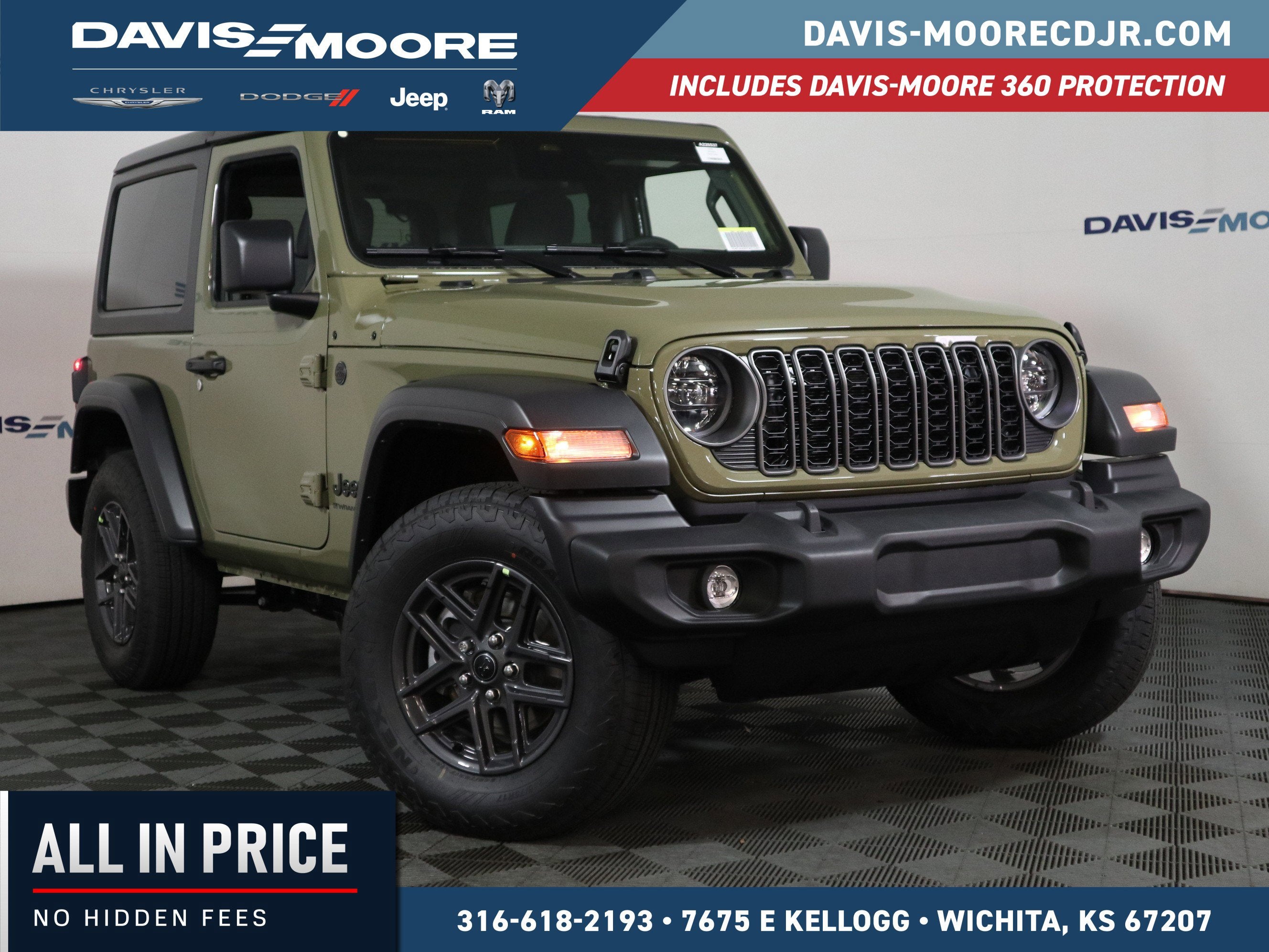 2026 Jeep Wrangler Sport S 4x4 in 41 — front three-quarter view