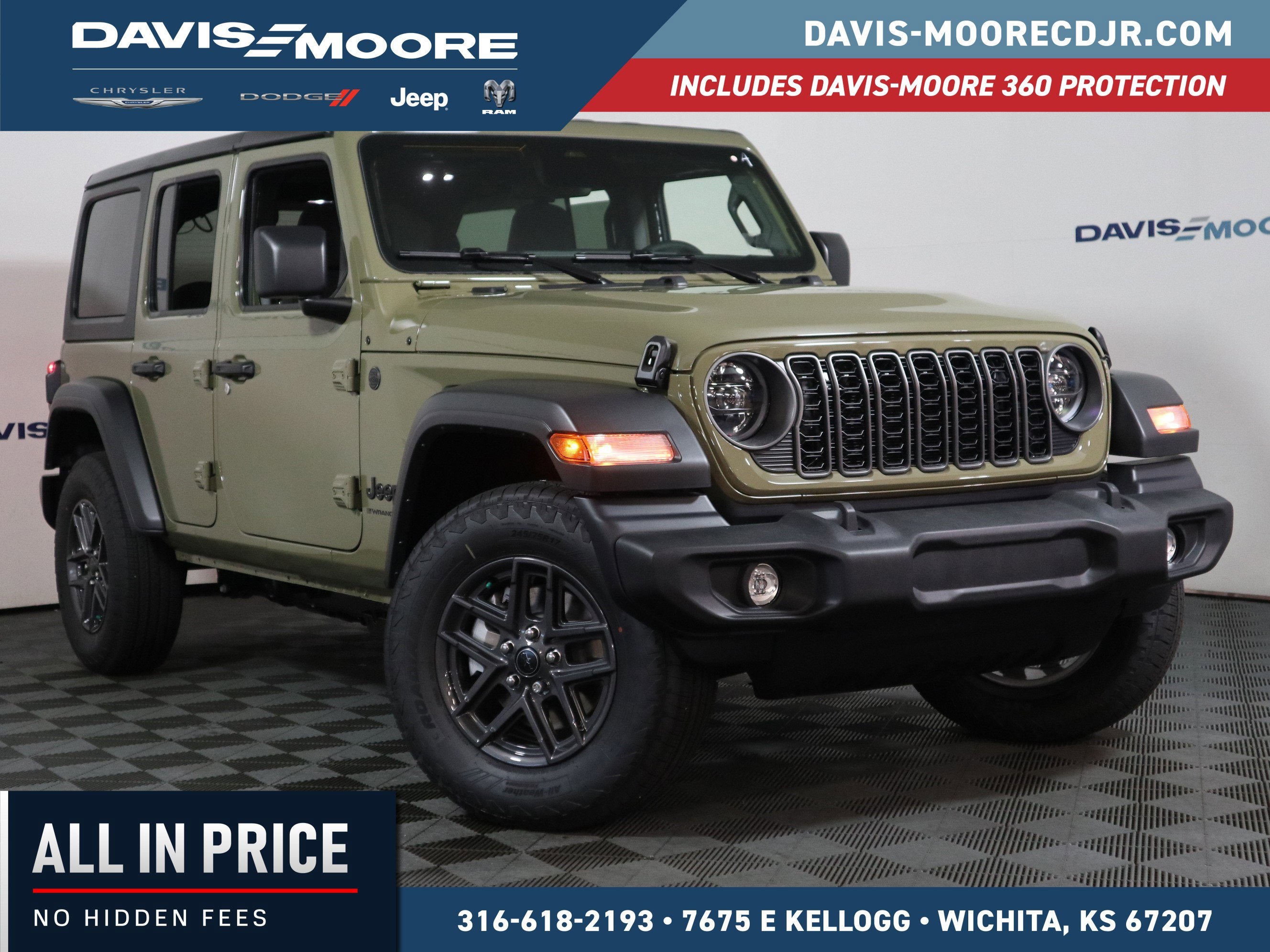 2026 Jeep Wrangler Sport S 4x4 in 41 — front three-quarter view