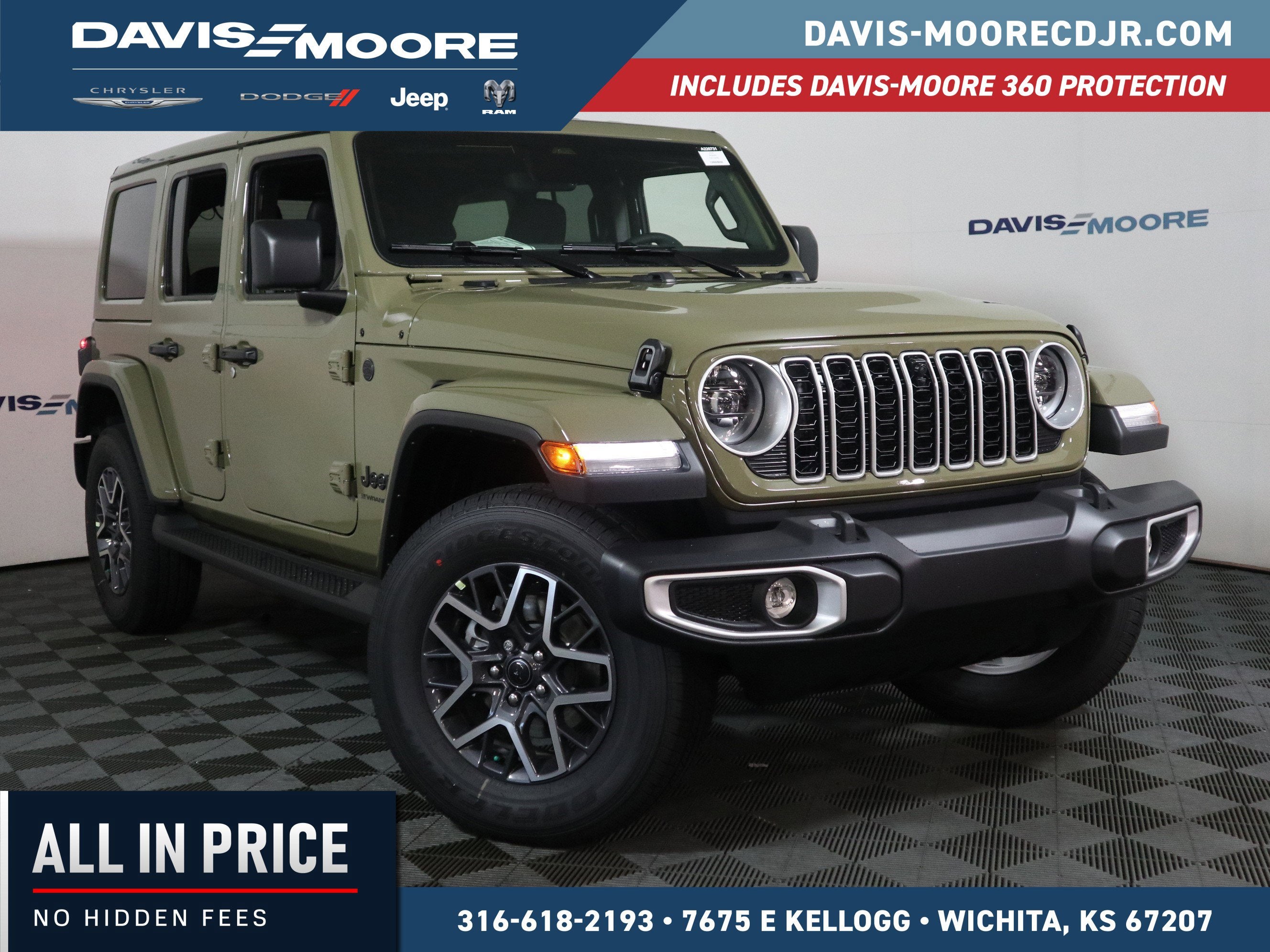 2026 Jeep Wrangler Sahara 4x4 in 41 — front three-quarter view