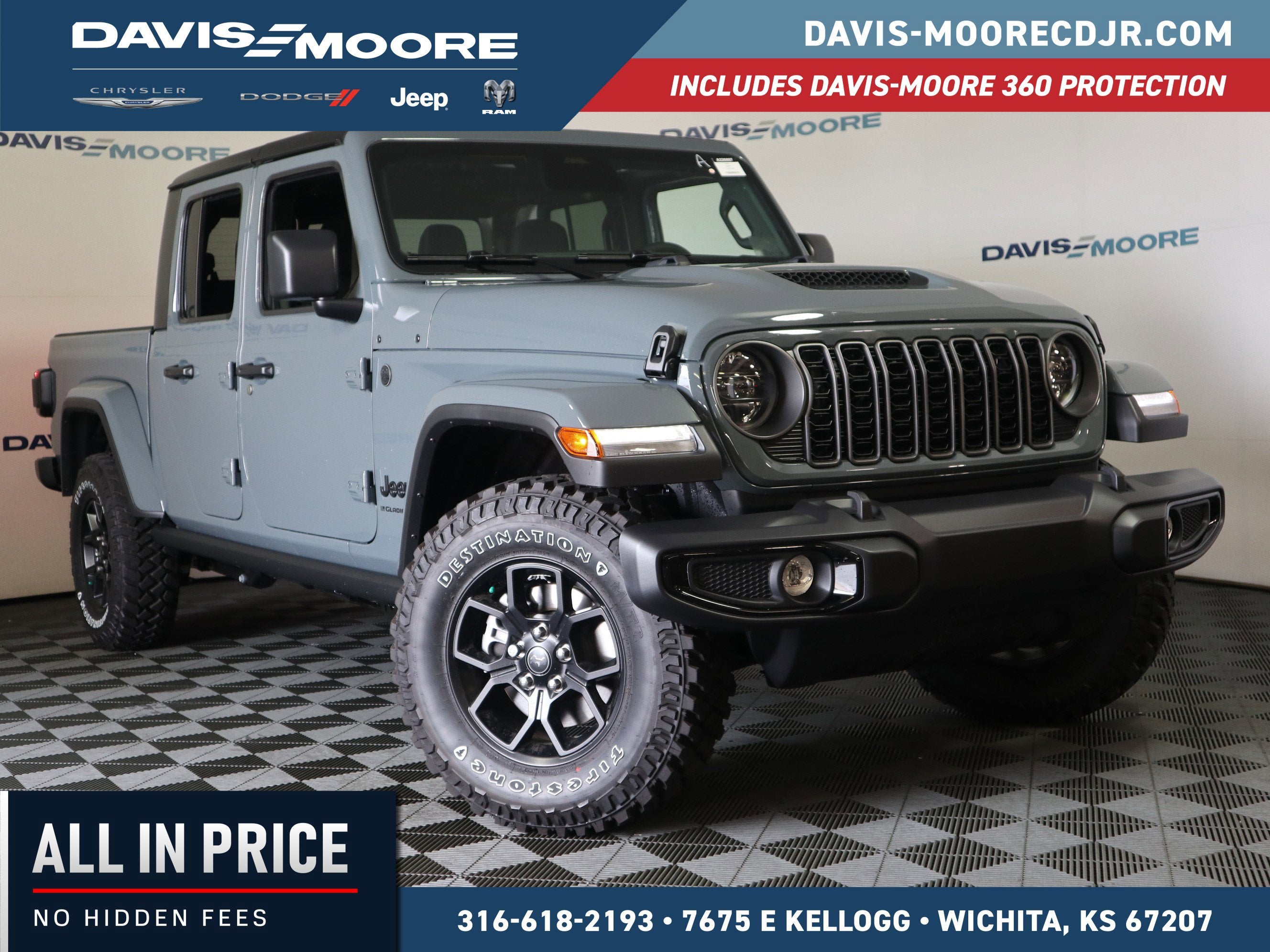 2026 Jeep Gladiator Sport S 4x4 in Anvil Clearcoat — front three-quarter view