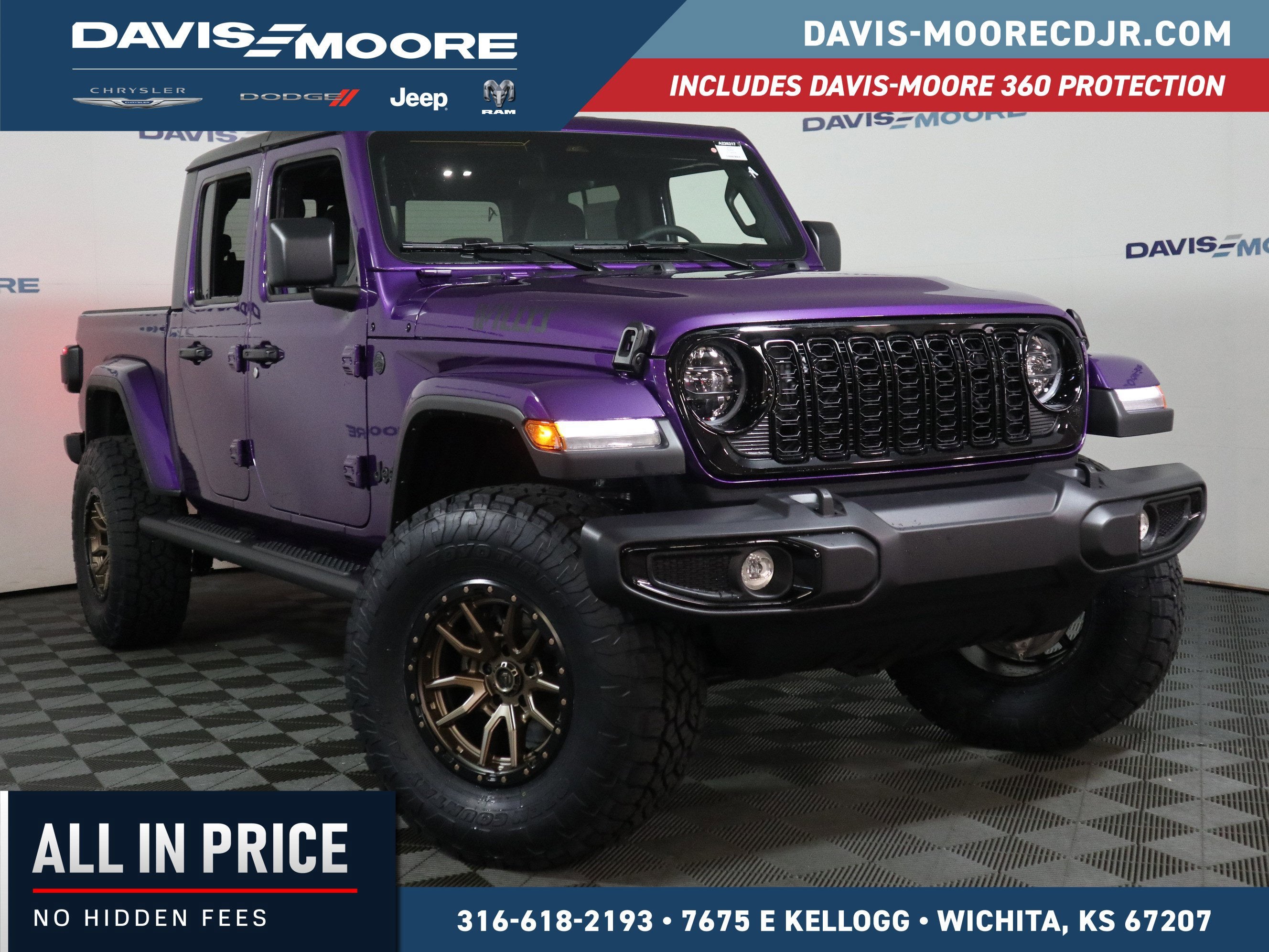 2026 Jeep Gladiator Willys 4x4 in Reign — front three-quarter view