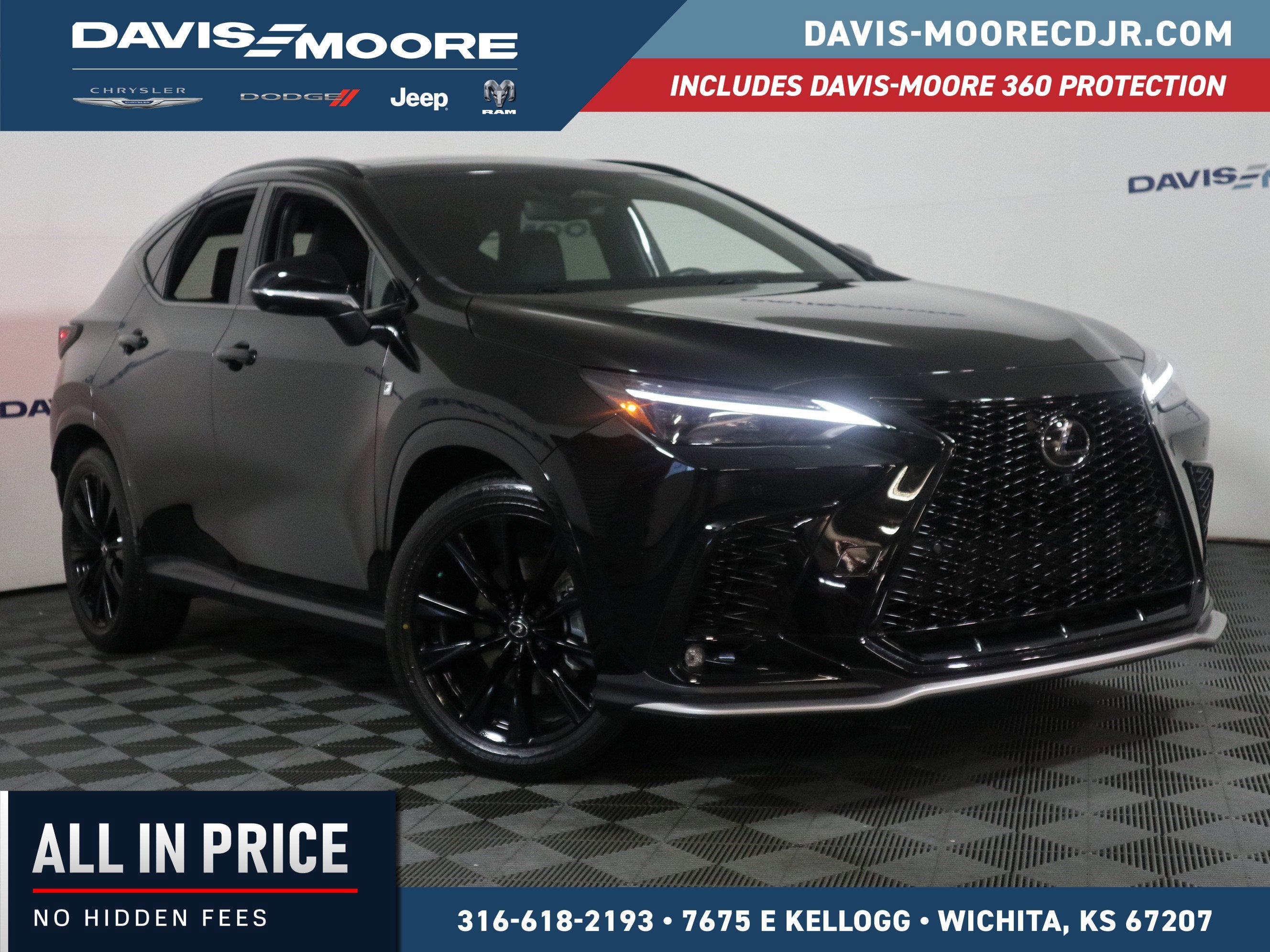 2024 Lexus NX NX 350 F SPORT Handling AWD in Obsidian — front three-quarter view
