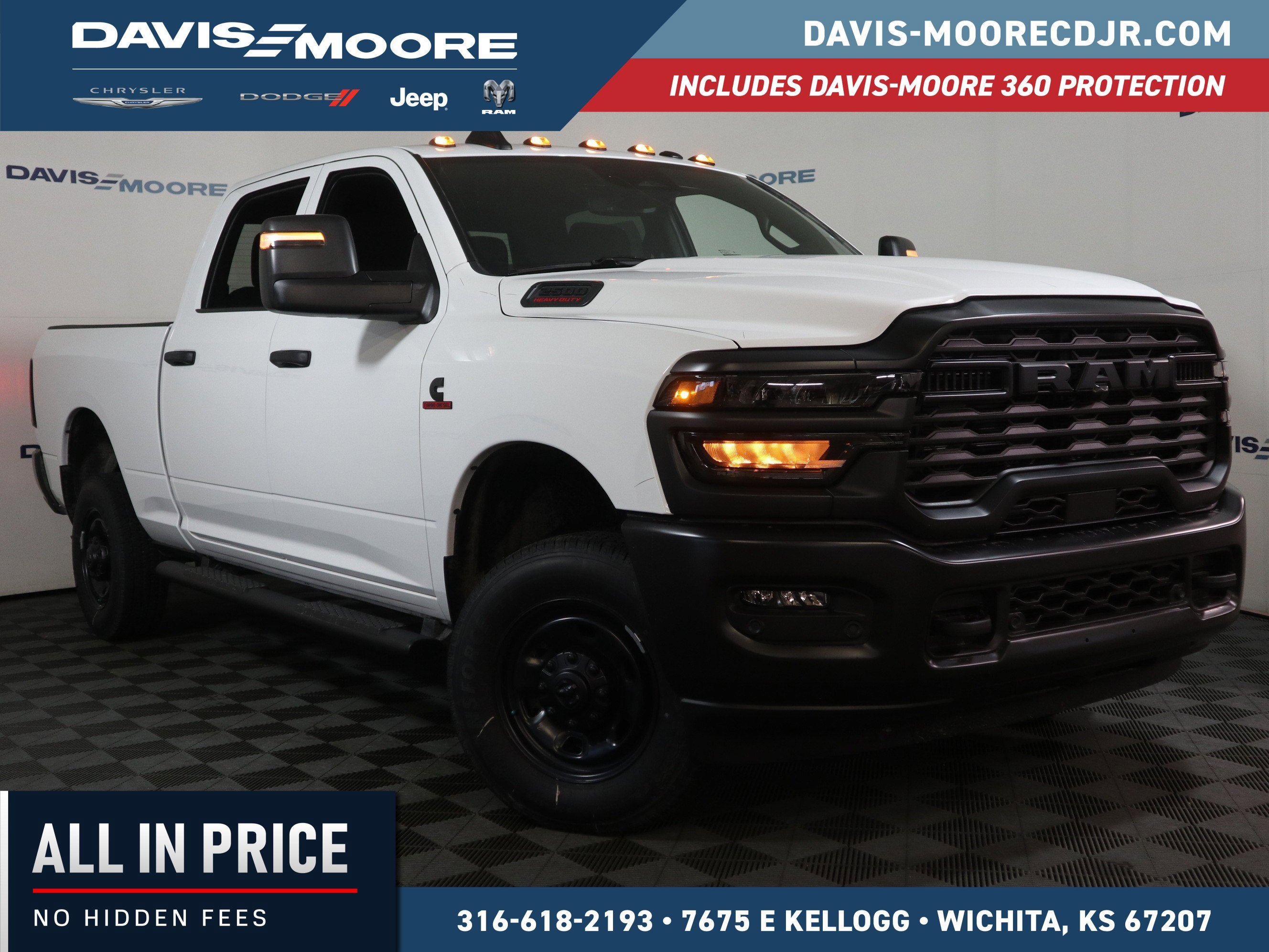 2026 RAM 2500 Tradesman Crew Cab 4x4 in Bright White Clearcoat — front three-quarter view