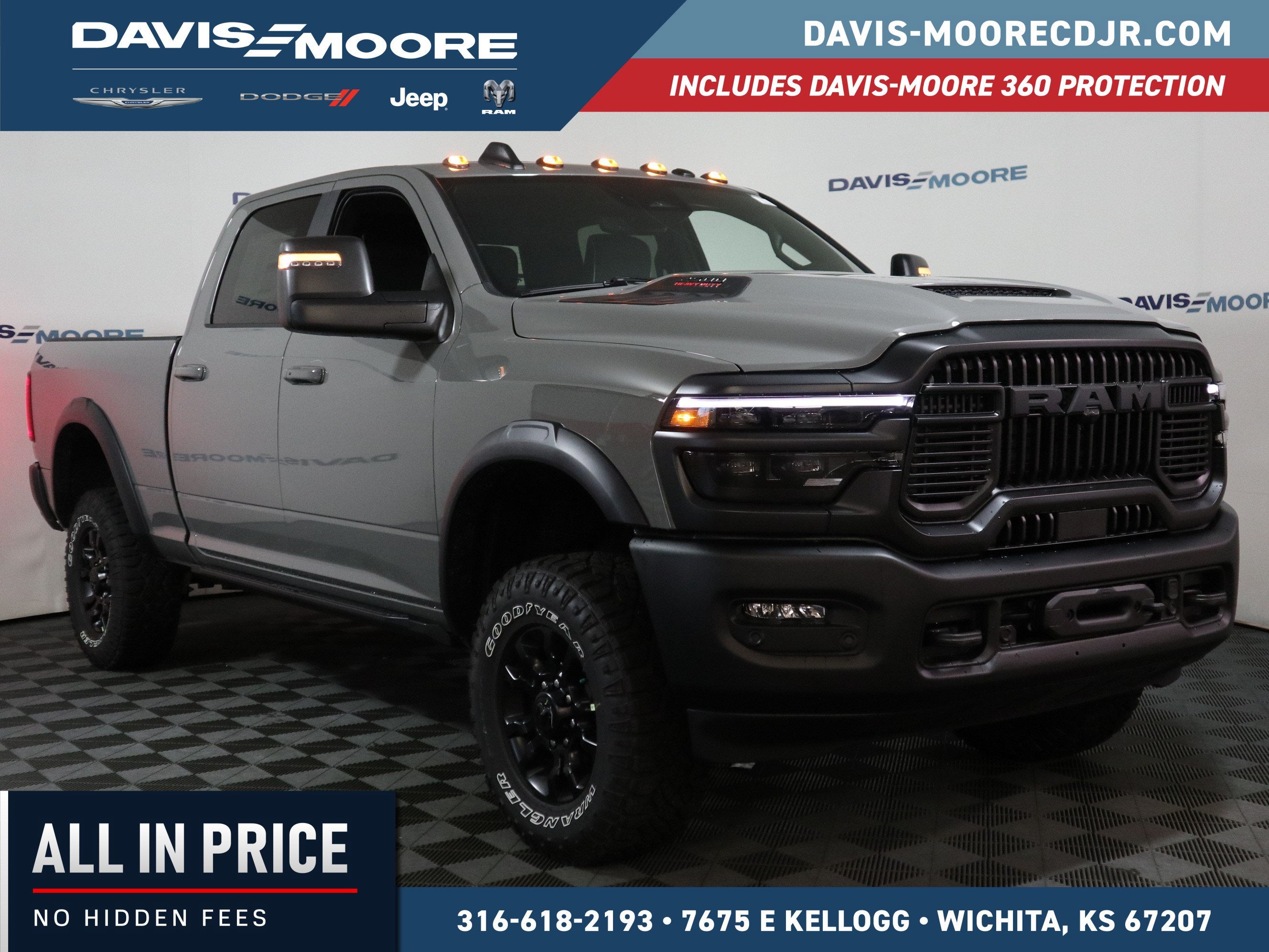2026 RAM 2500 Power Wagon Crew Cab 4x4 in Ceramic Gray Clearcoat — front three-quarter view