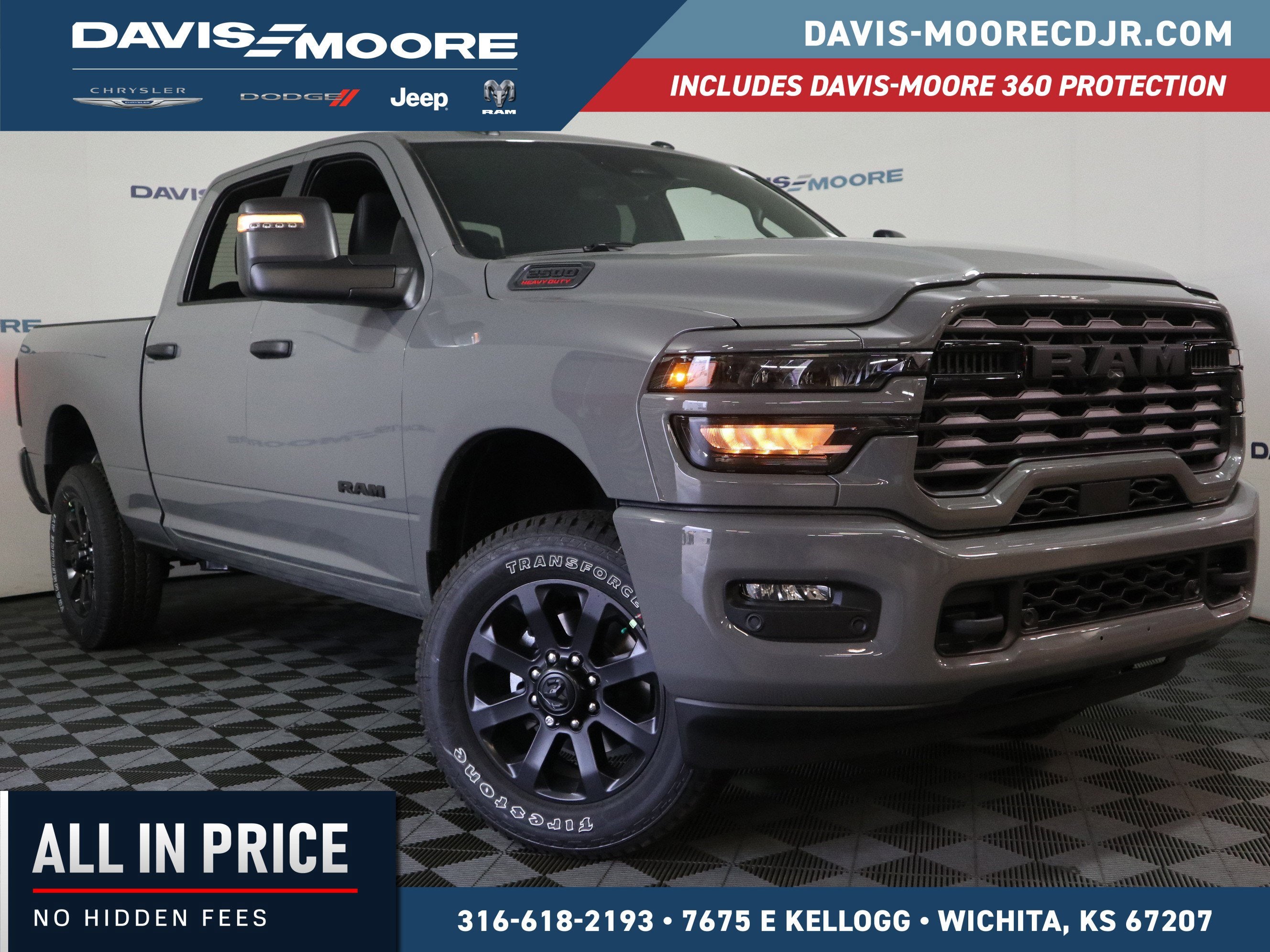 2026 RAM 2500 Big Horn 4x4 in Ceramic Gray Clearcoat — front three-quarter view