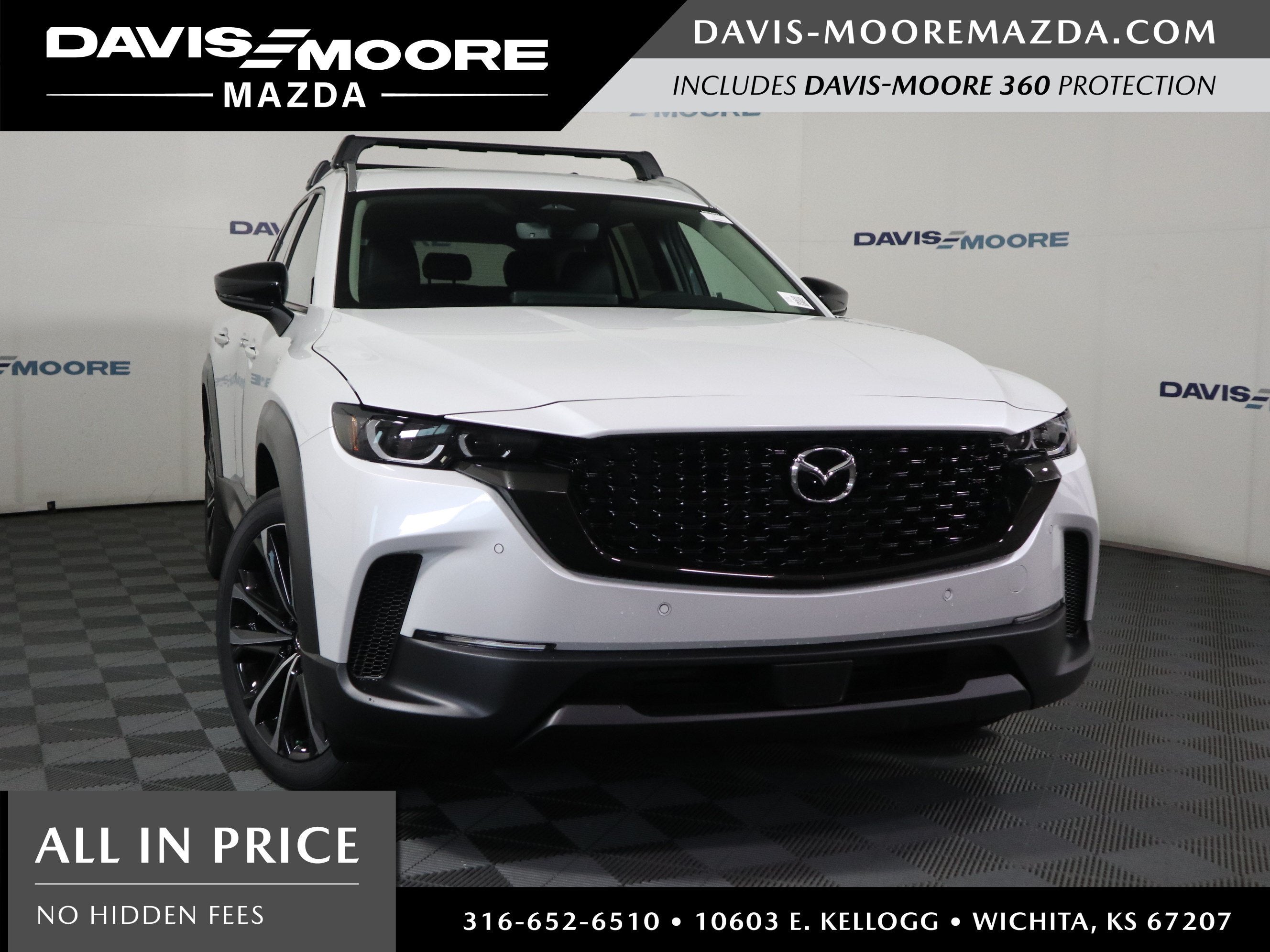 2026 Mazda Mazda CX-50 2.5 S Premium AWD in Wind Chill Pearl — front three-quarter view