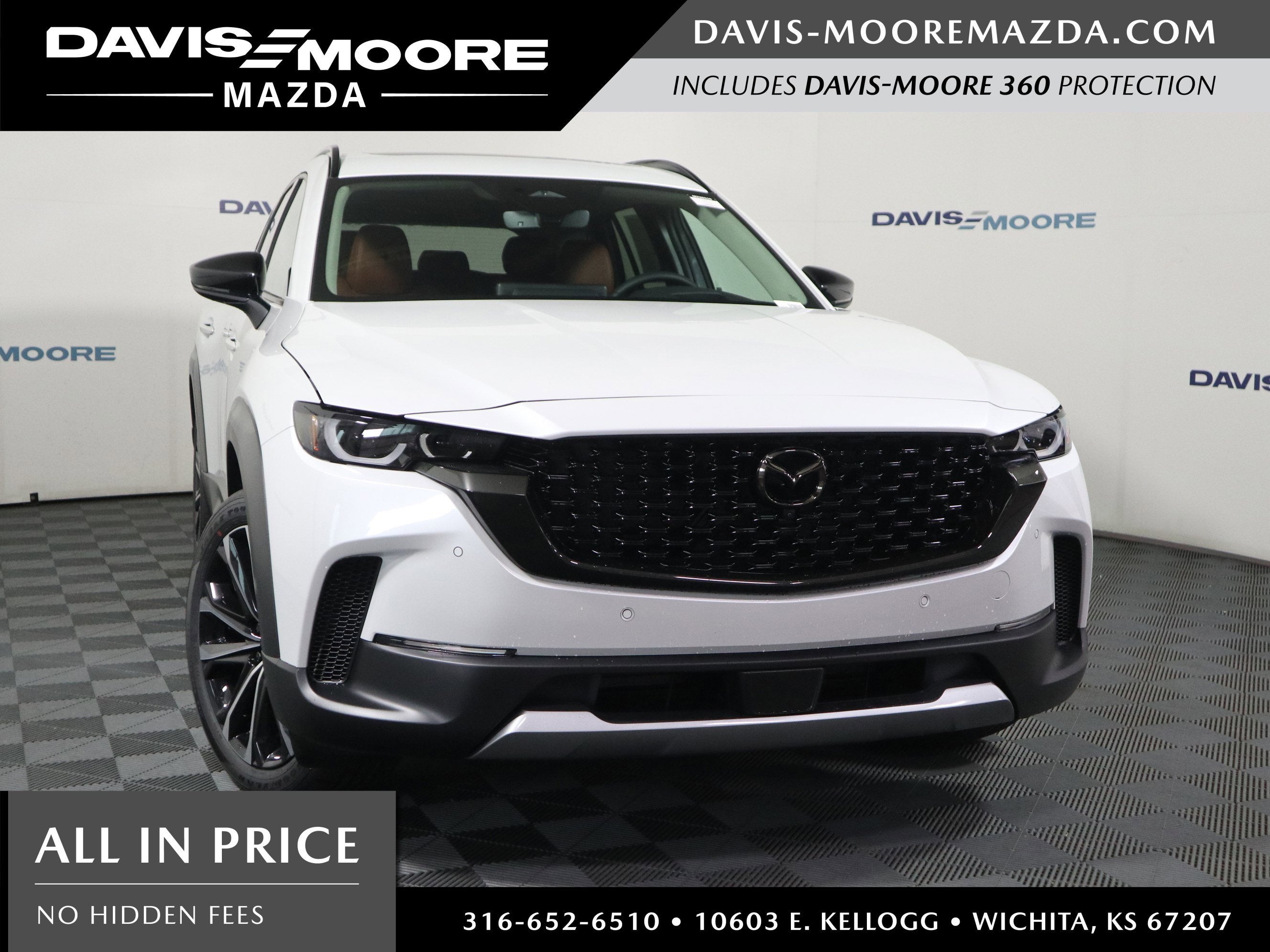 2026 Mazda Mazda CX-50 2.5 Turbo Premium Plus AWD in Wind Chill Pearl — front three-quarter view