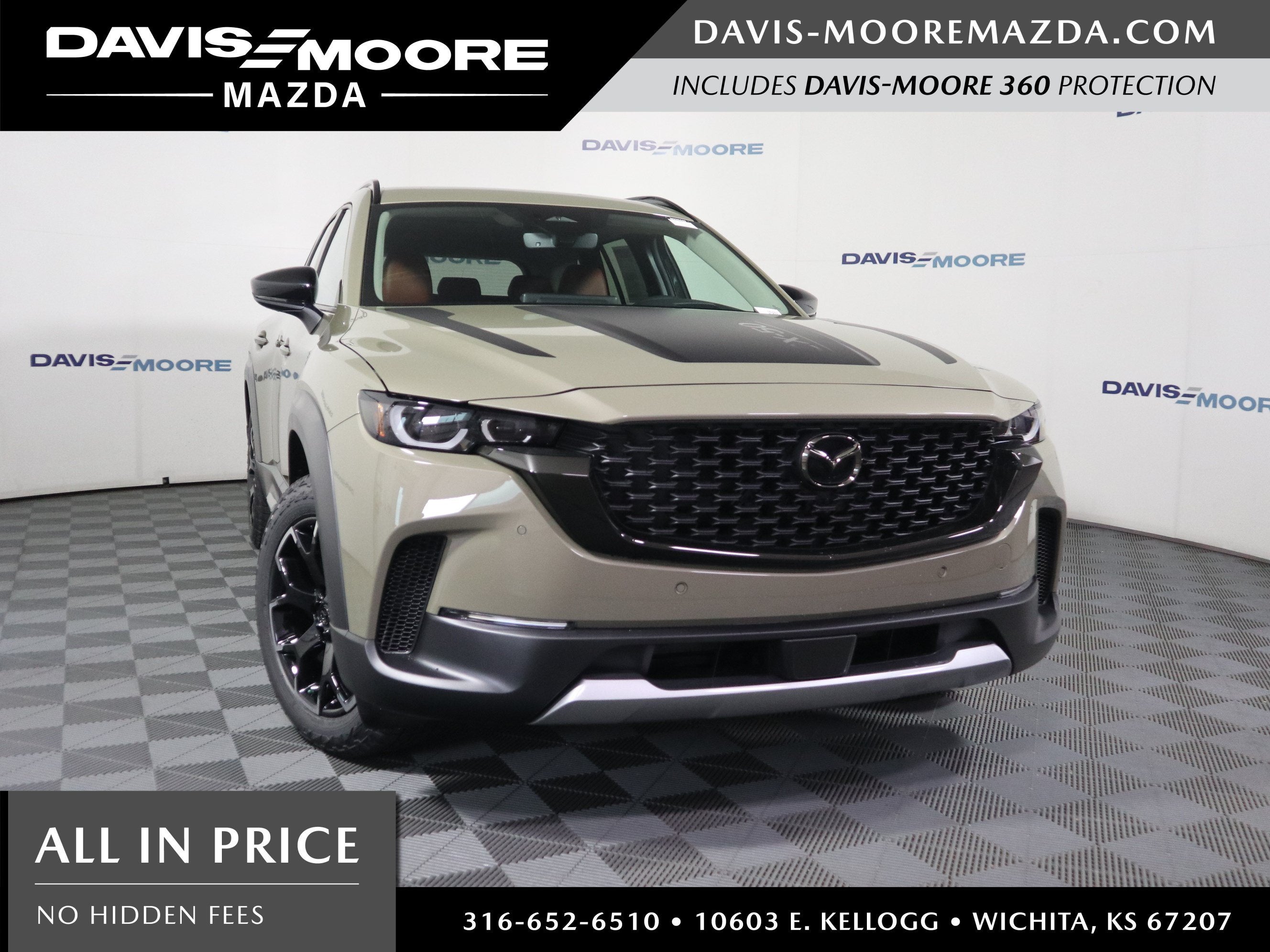 2026 Mazda Mazda CX-50 2.5 Turbo Meridian Edition AWD in Zircon Sand Metallic — front three-quarter view