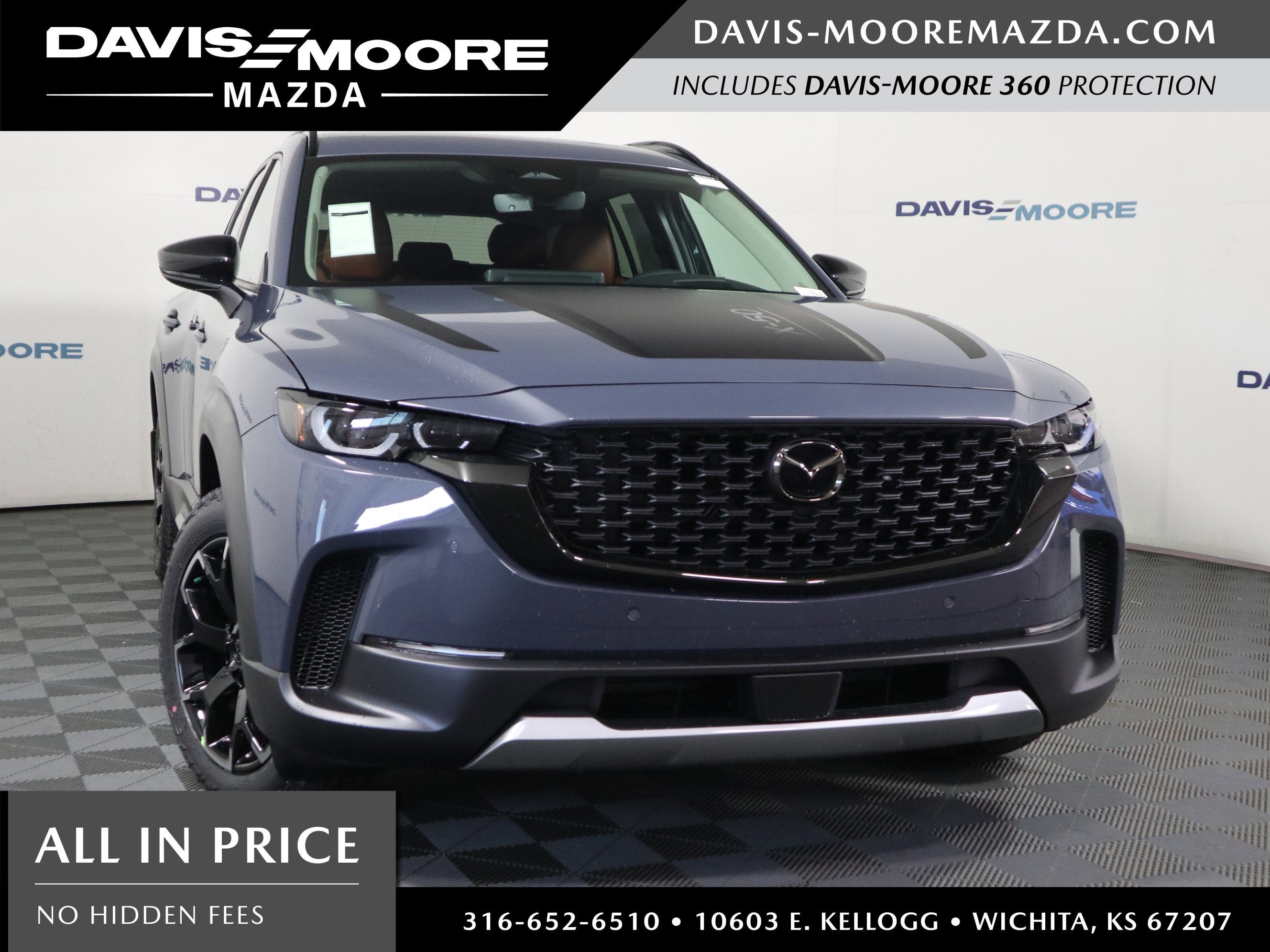 2026 Mazda Mazda CX-50 2.5 Turbo Meridian Edition AWD in Polymetal Gray Metallic — front three-quarter view