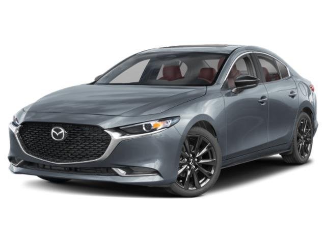 2026 Mazda Mazda3 Sedan 2.5 S Carbon Edition AWD in Polymetal Gray Metallic — front three-quarter view