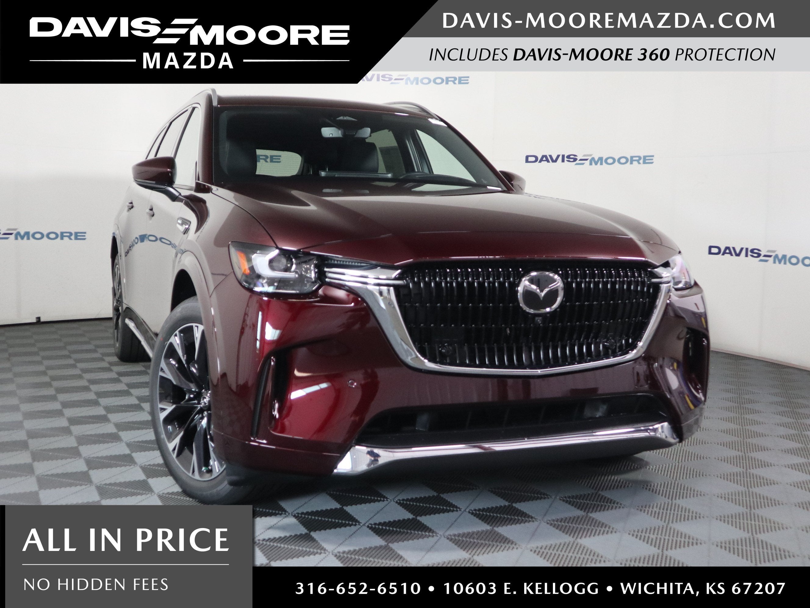 2026 Mazda Mazda CX-90 3.3 Turbo S Premium Plus AWD in Artisan Red Premium — front three-quarter view