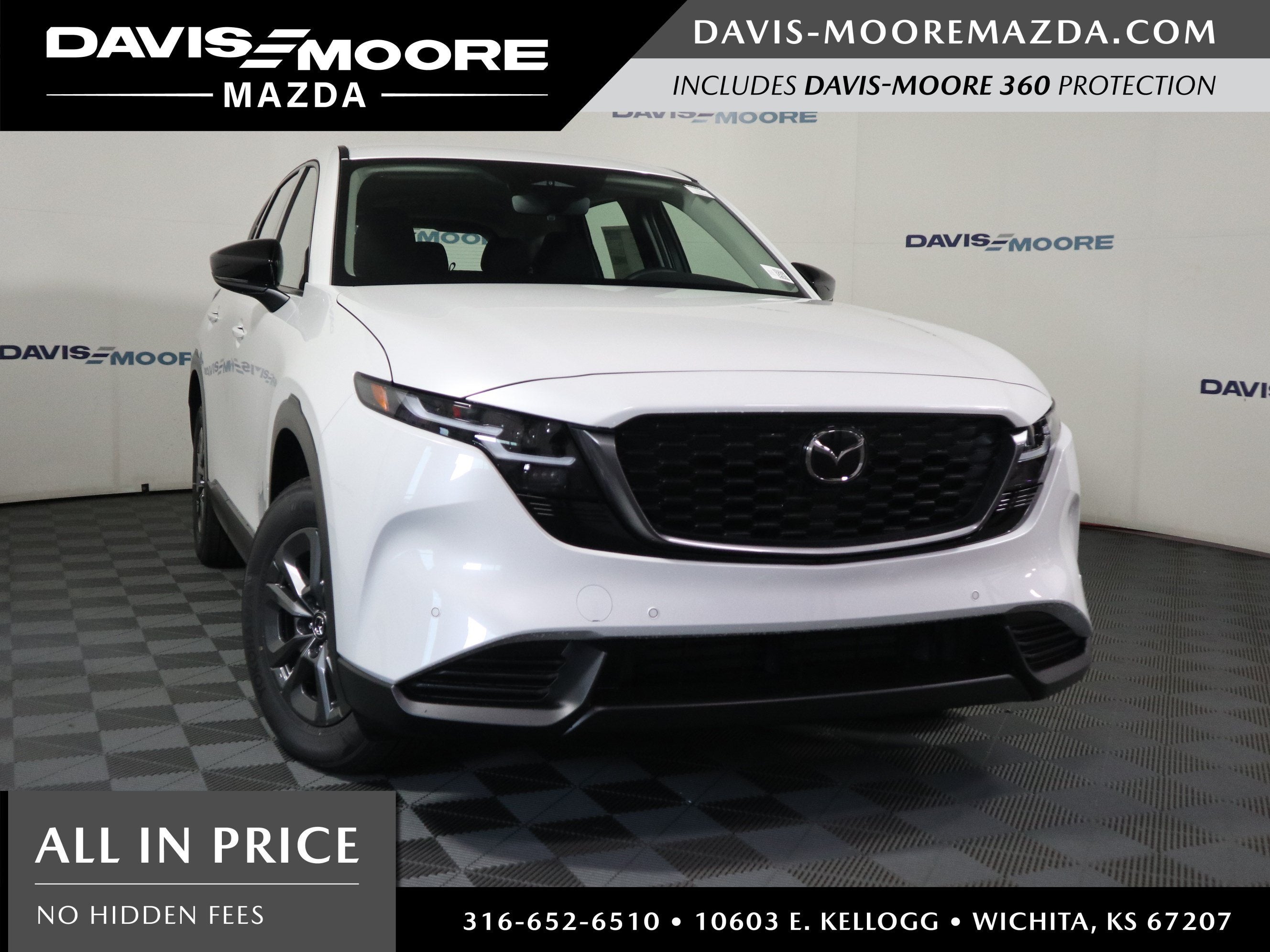 2026 Mazda Mazda CX-5 2.5 S AWD in Rhodium White Metallic — front three-quarter view
