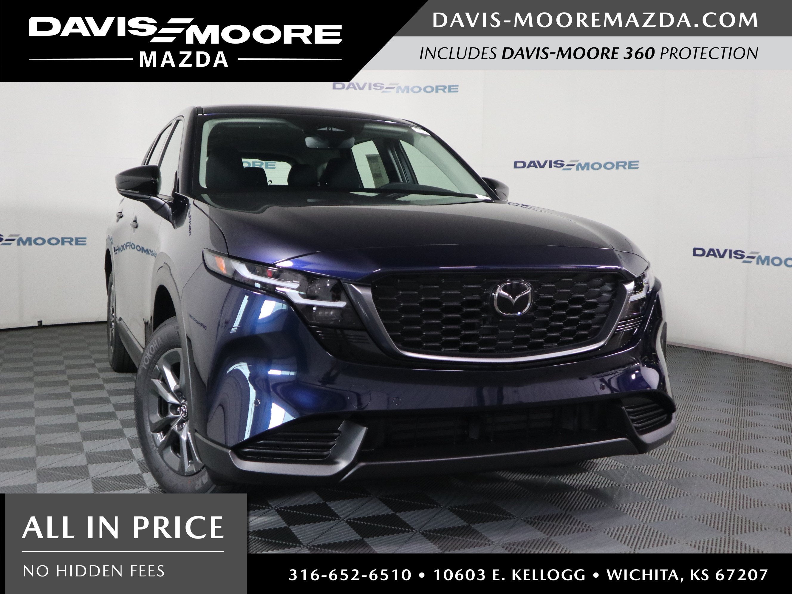 2026 Mazda Mazda CX-5 2.5 S AWD in Navy Blue Mica — front three-quarter view