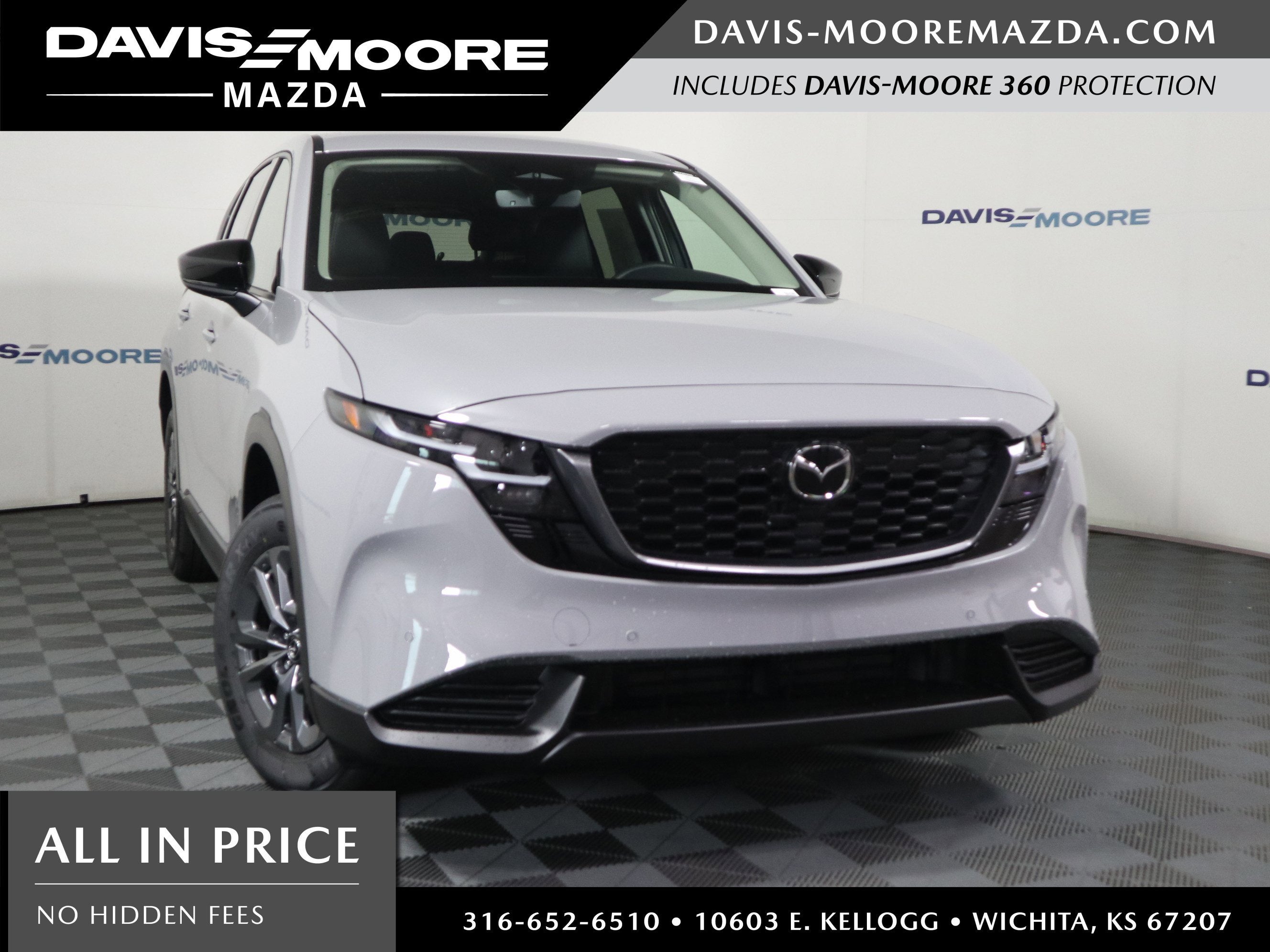 2026 Mazda Mazda CX-5 2.5 S Select AWD in Aero Gray Metallic — front three-quarter view