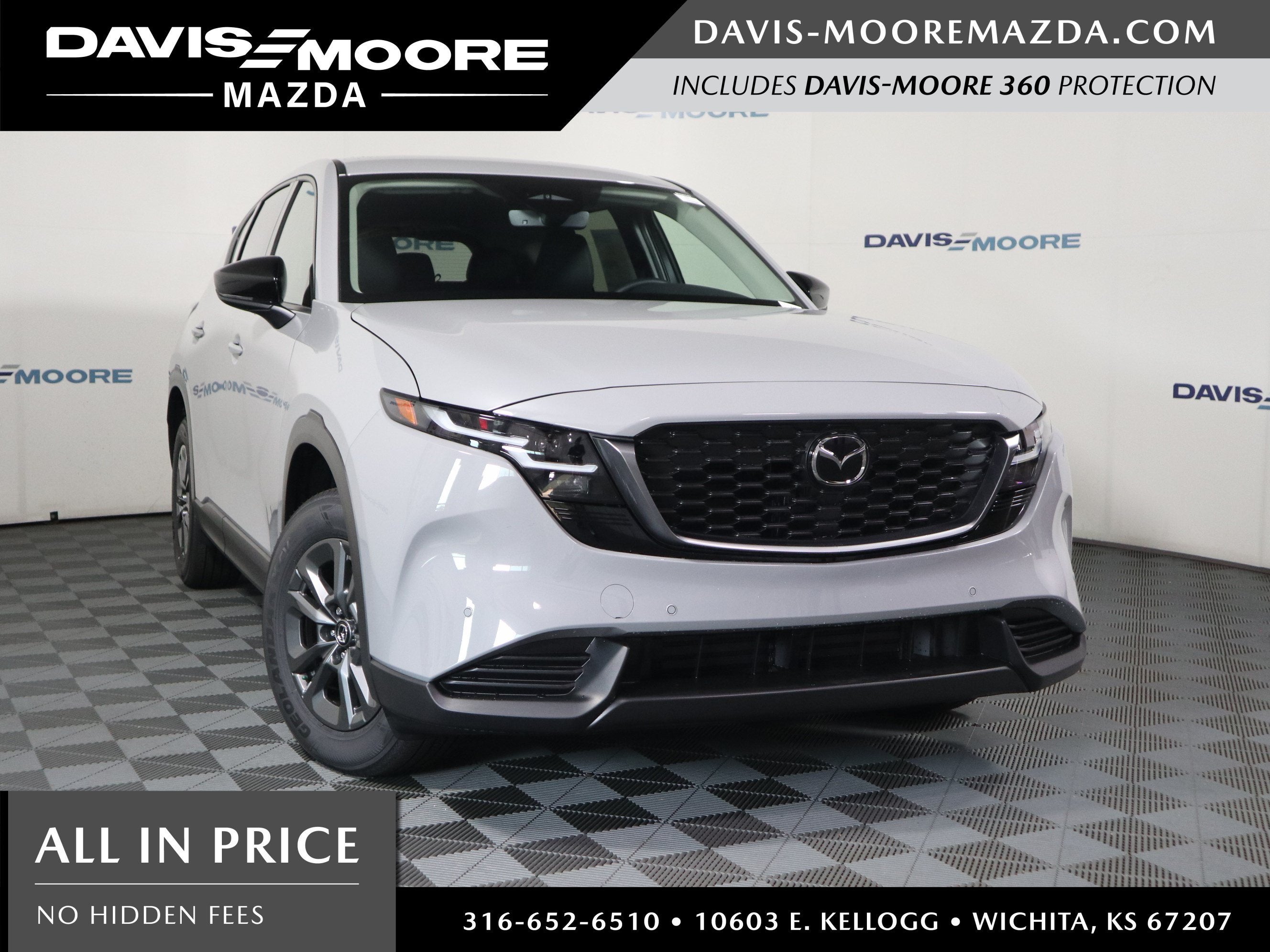2026 Mazda Mazda CX-5 2.5 S Select AWD in Aero Gray Metallic — front three-quarter view