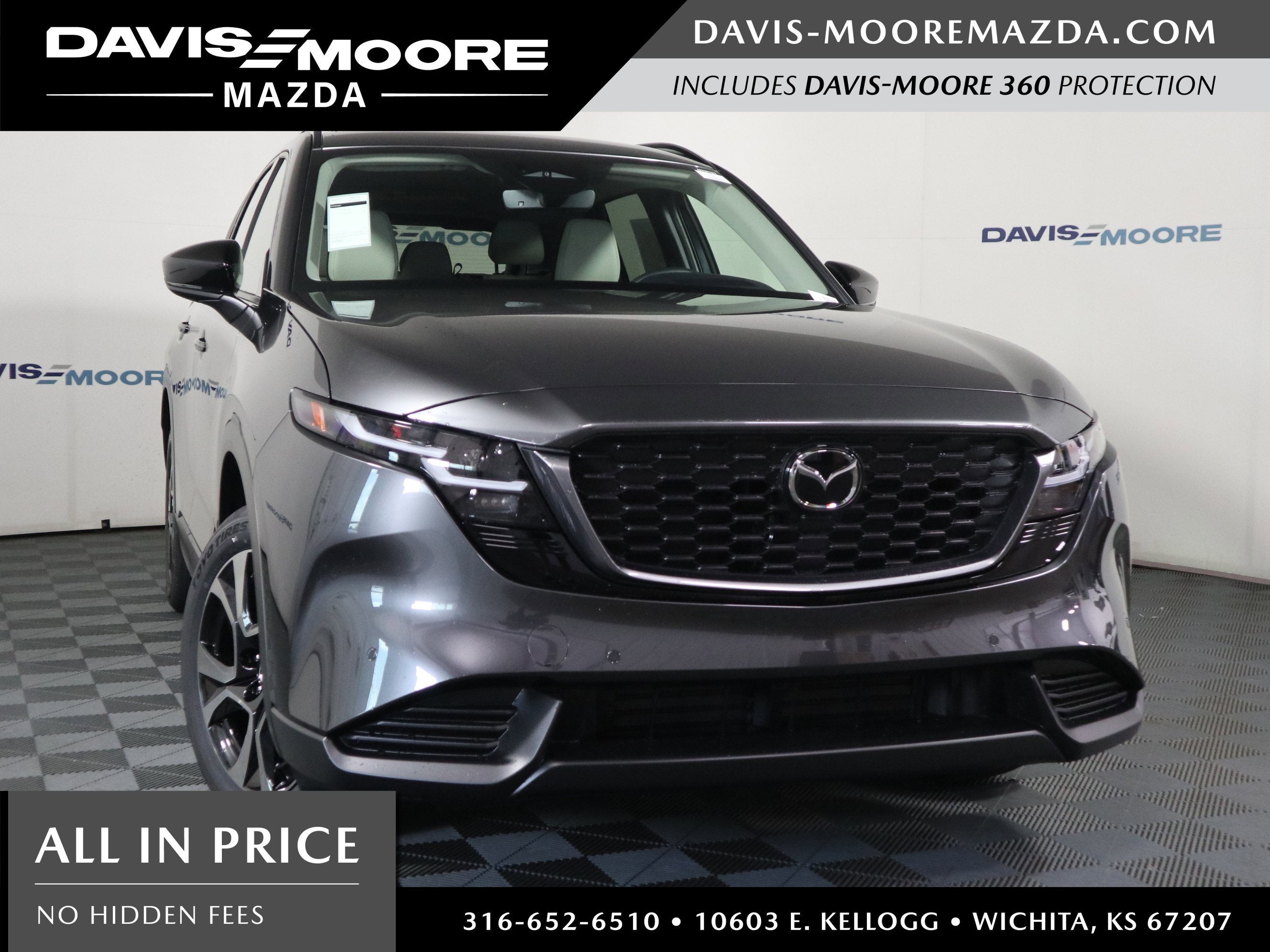2026 Mazda Mazda CX-5 2.5 S Preferred AWD in Machine Gray Metallic — front three-quarter view