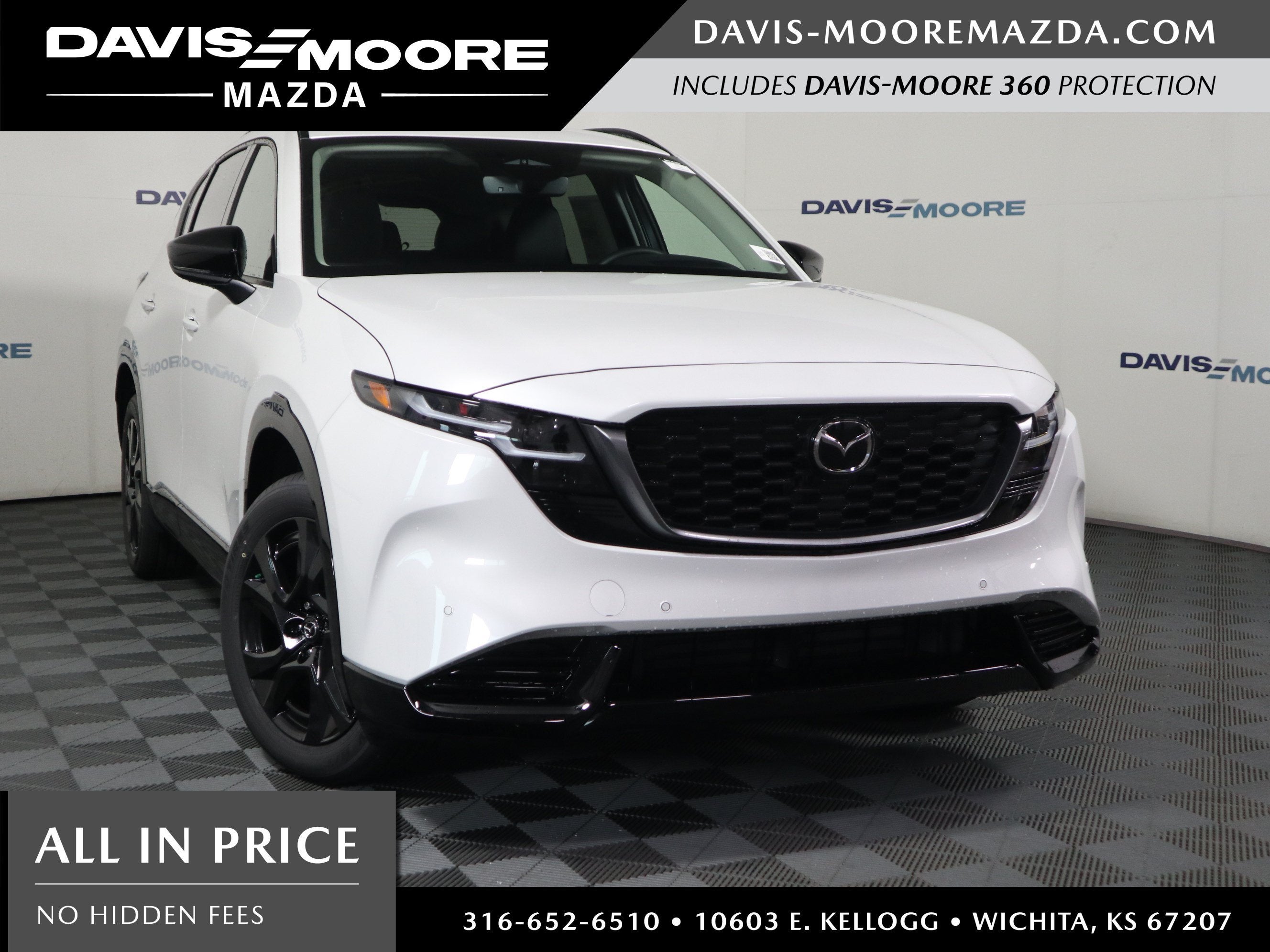 2026 Mazda Mazda CX-5 2.5 S Premium AWD in Rhodium White Metallic — front three-quarter view