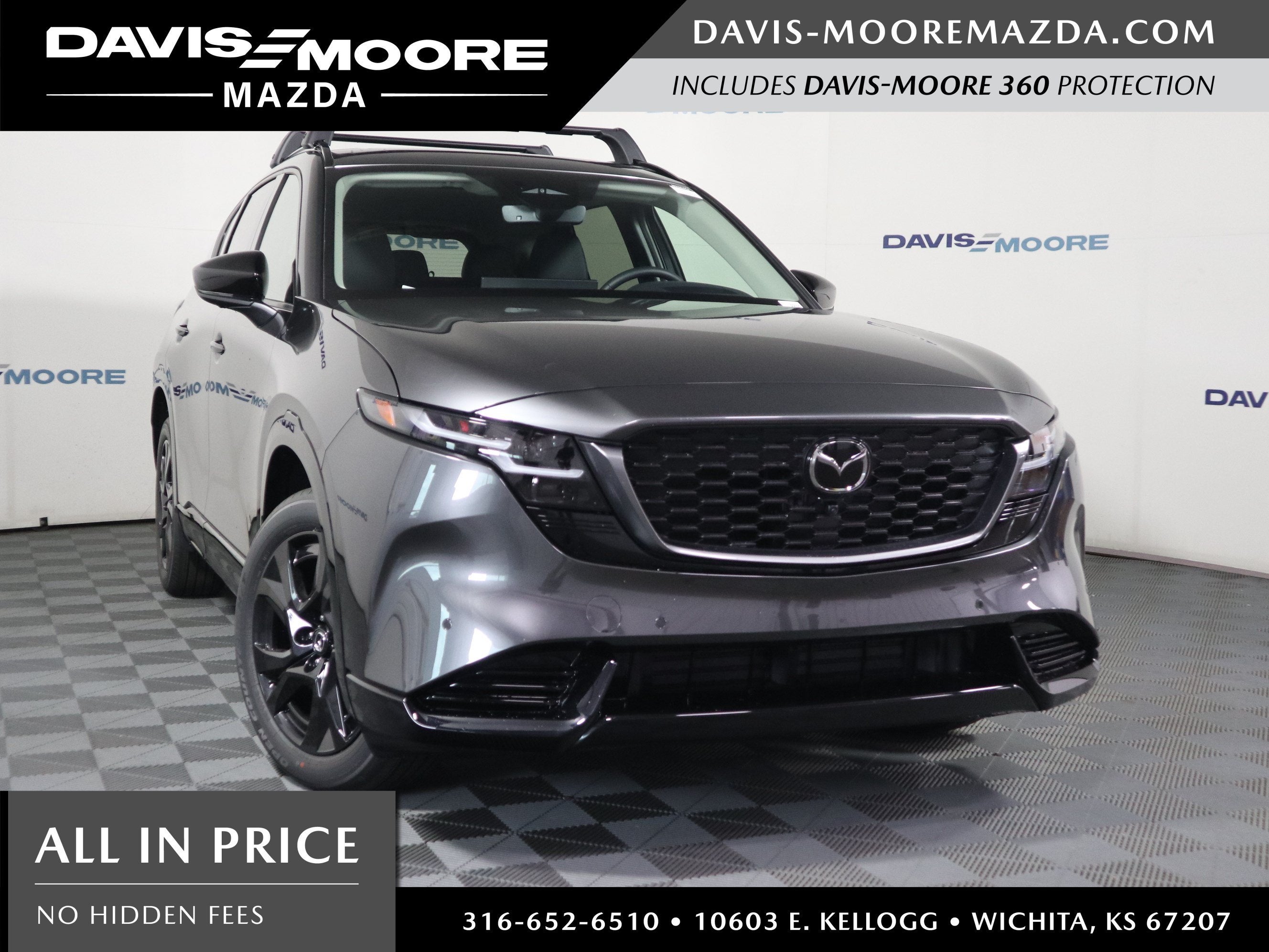 2026 Mazda Mazda CX-5 2.5 S Premium Plus AWD in Machine Gray Metallic — front three-quarter view