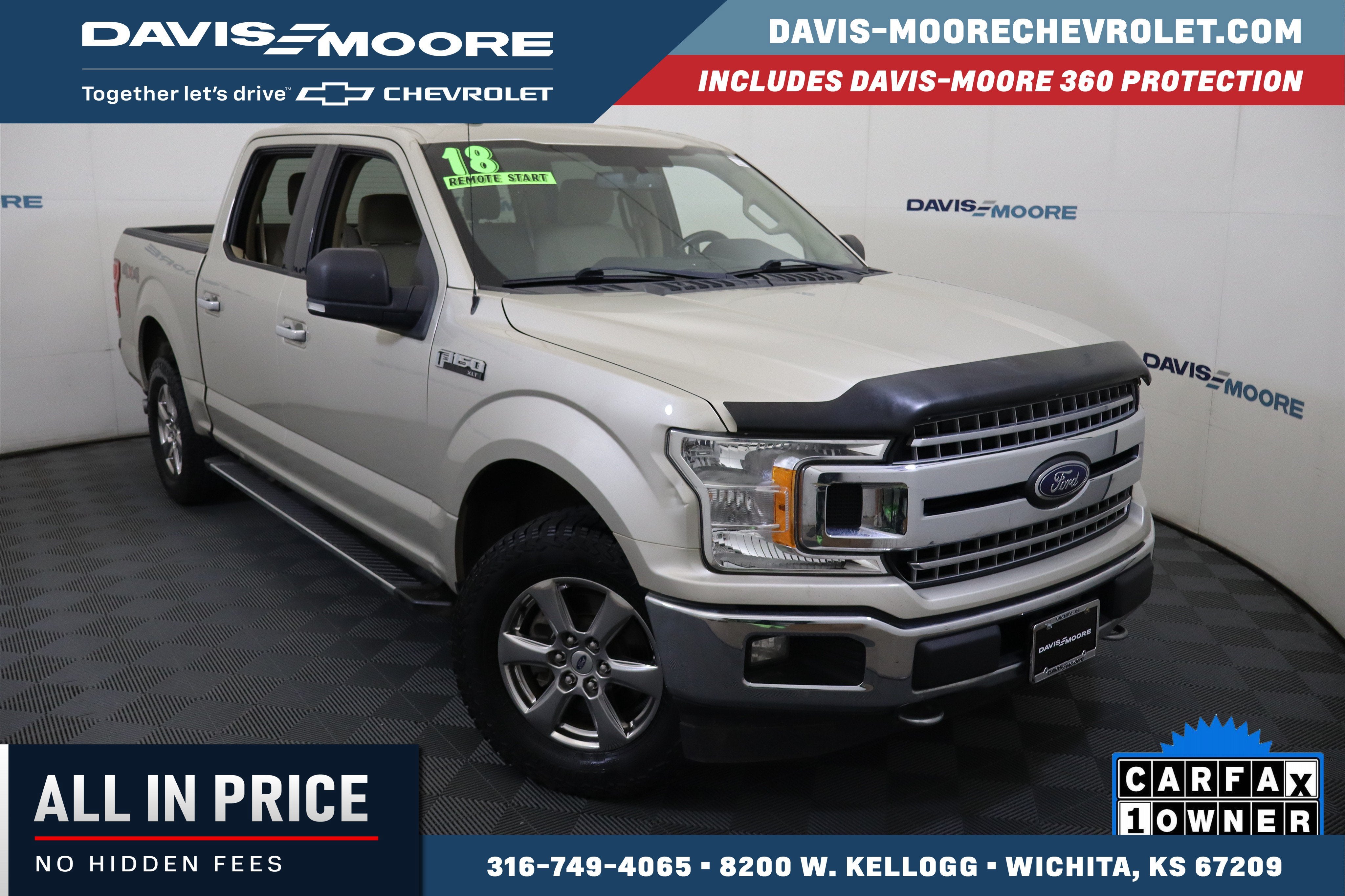 2018 Ford F-150 XLT 4WD in Gold — front three-quarter view