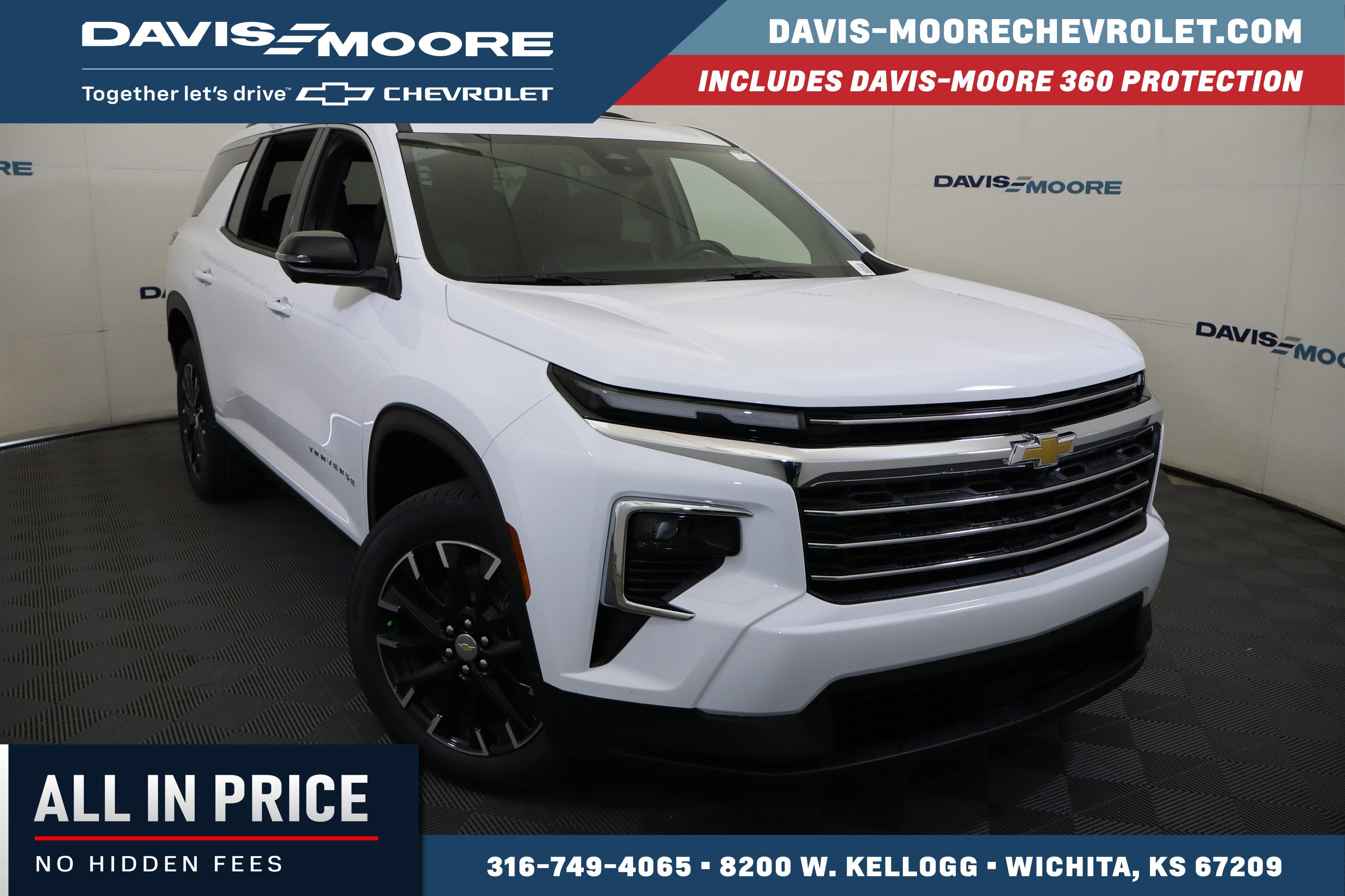 2026 Chevrolet Traverse FWD LT in Summit White — front three-quarter view