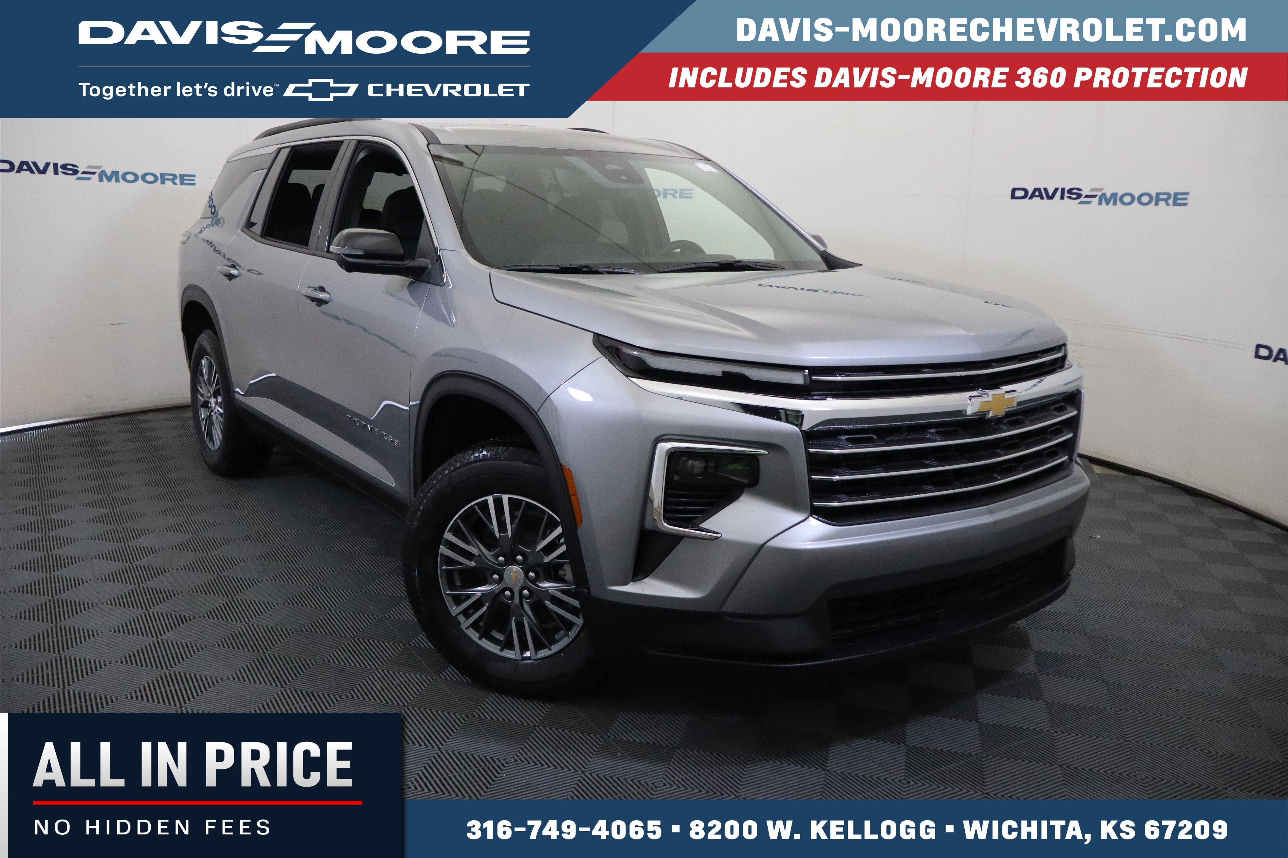 2026 Chevrolet Traverse FWD LT in Sterling Gray Metallic — front three-quarter view