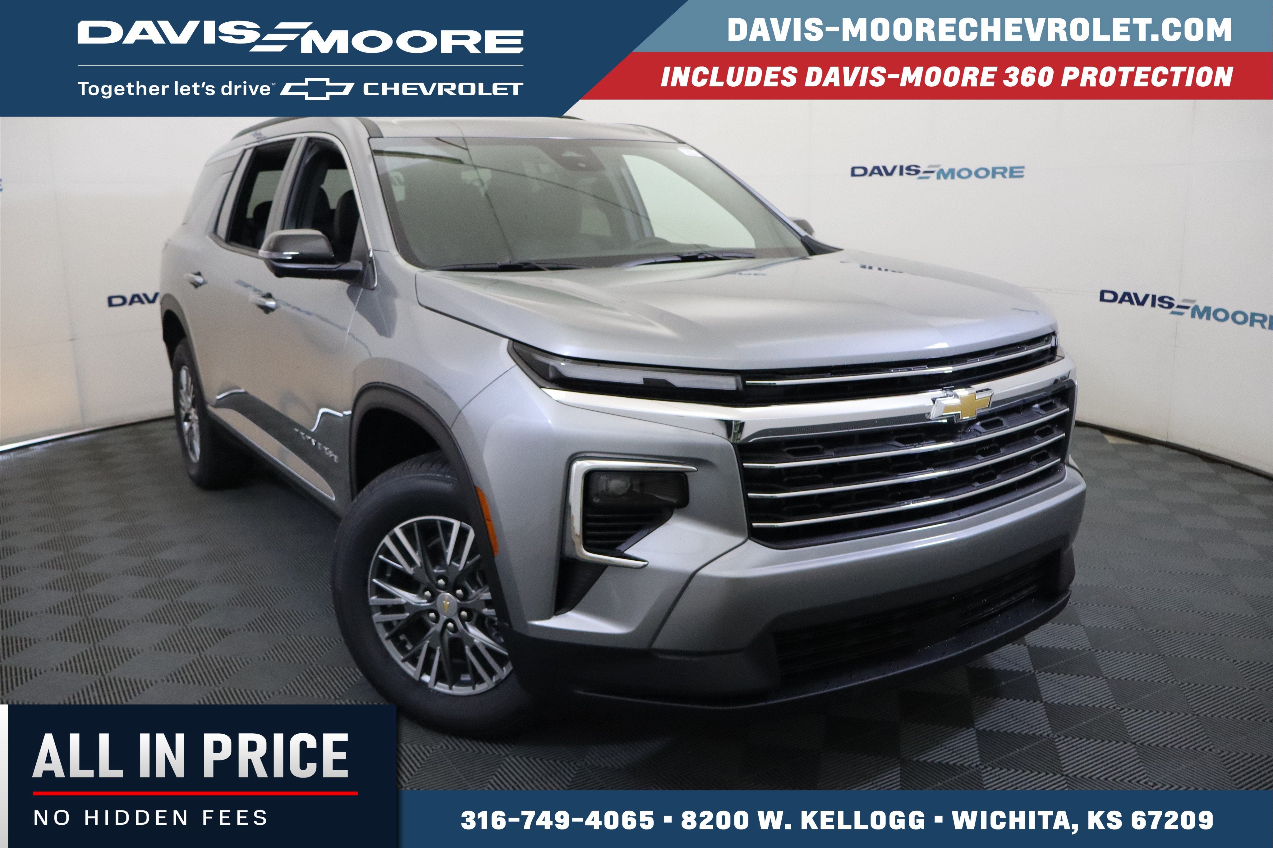 2026 Chevrolet Traverse AWD LT in Sterling Gray Metallic — front three-quarter view