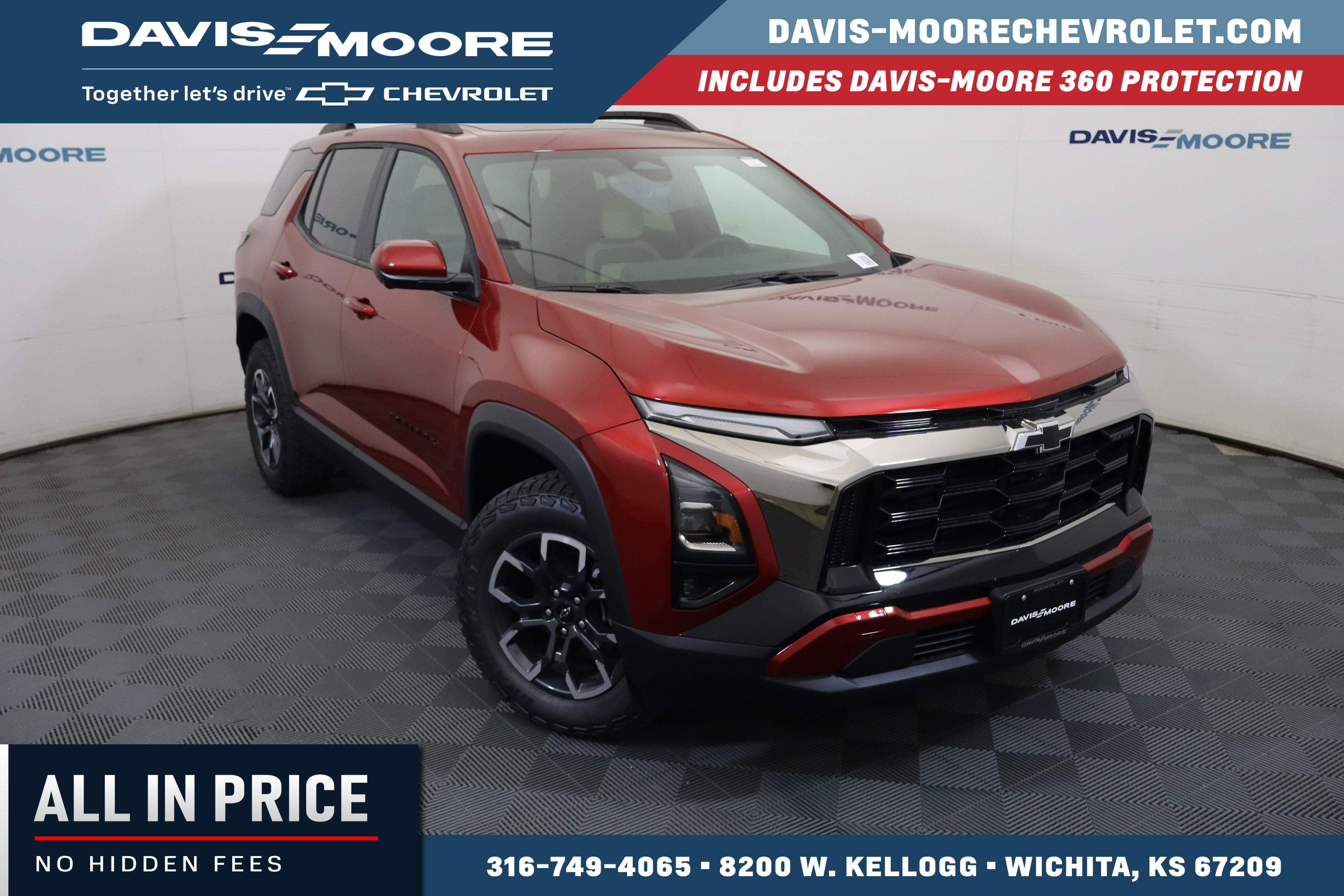 2026 Chevrolet Equinox AWD ACTIV in Radiant Red Tintcoat — front three-quarter view