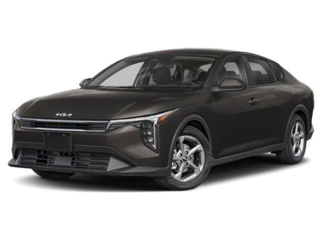 2025 Kia K4 LXS in Interstellar Gray — front three-quarter view